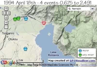  4 quakes 18th April 1994 
