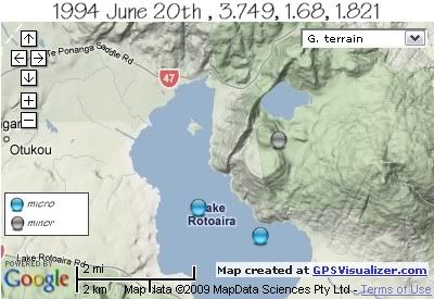  largest quake 1994 and aftershocks 20th June 