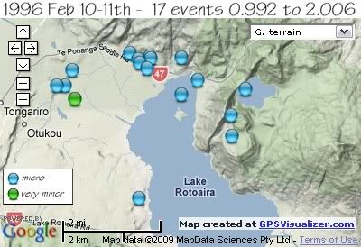  total 17 quakes Feb 10-11th 1996 