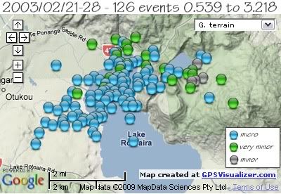  total 126 quakes 2003 Feb 21 – 28th 