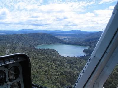   Lake Rotopounamu from the air. Pic by ColinM 