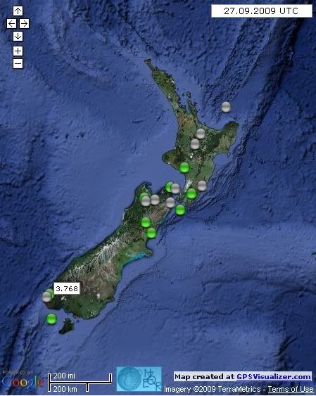27.09.2009 | NEW ZEALAND EARTHQUAKES ~ mapped, graphed and listed ...