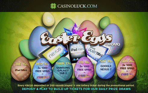 easter eggs, casinoluck