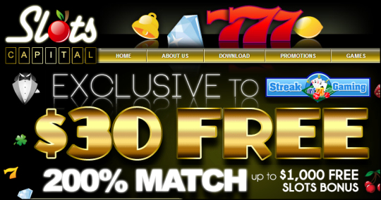 Exclusive $30 FREE No Deposit Bonus At Slots Capital Casino(Rival Games) NOW ACCEPTING NEW US PLAYERS!