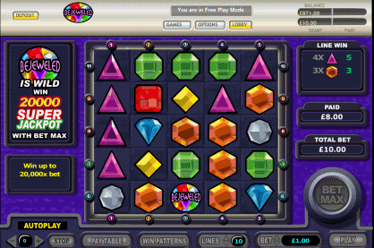Bejeweled Video Slot Review