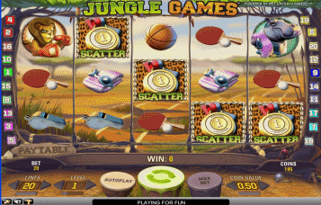Jungle Games Video Slot Machine Review