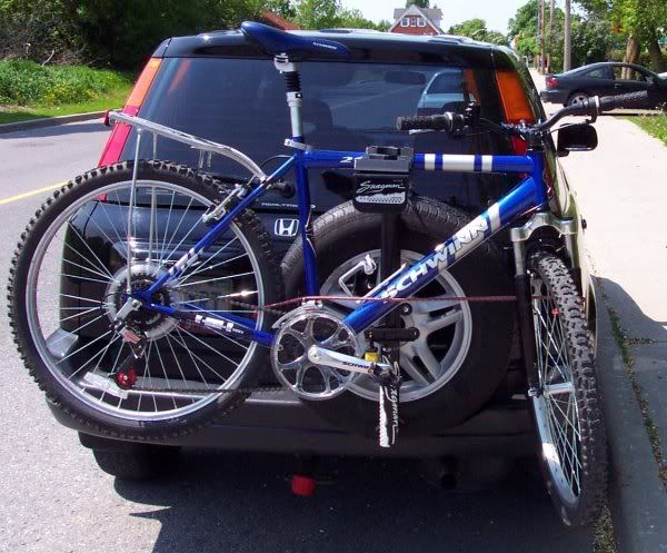 Spare tire bike rack 2002 honda crv #5