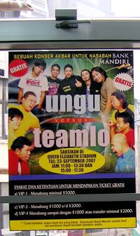Poster konser Ungu dan Team Lo