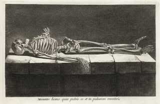Remember you are dust - from Jacques Gamelin's Nouveau receuil d'osteologie et de myologie