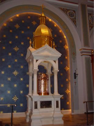 tabernacle at Blessed Sacrament Cathedral in Sacramento