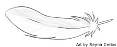 a feather from demare's angelic wing
