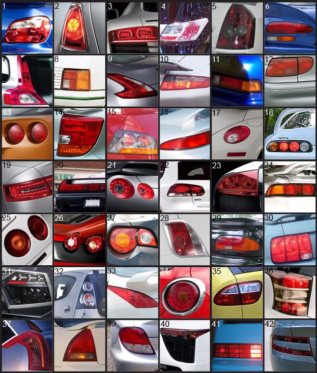 september vores Tilstand Can you guess the car by its rear lights? Quiz - By sbda