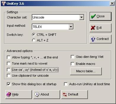 UniKey now in English