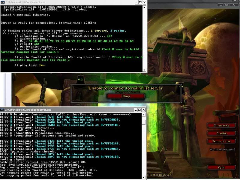 DarkJade - [Ascent] "unable to connect to realm list server" - RaGEZONE Forums