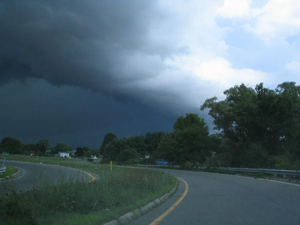 Storm Approaches While Driving