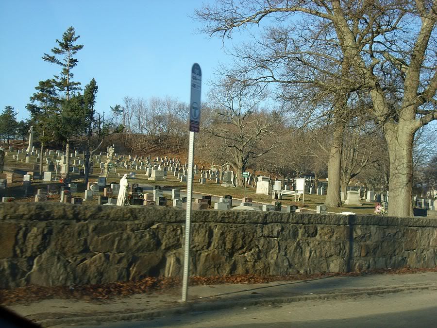 St Mary Cemetery on the way to work