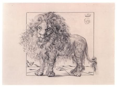 dali - the lion sketch