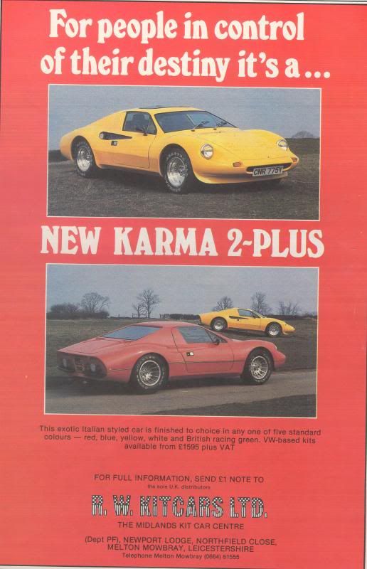 Back in the day the Karma wasn't marketed as a replica