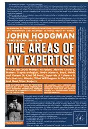 John Hodgman, The Areas of My Expertise