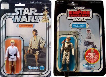 vintage Luke Skywalker action figures