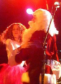 Morgan Murphy as the Hanukkah Fairy and John C. Reilly as Santa Claus at Aimee Mann's 1st Annual Christmas Show, Bimbo's 365 Club, December 4 and 5, 2006