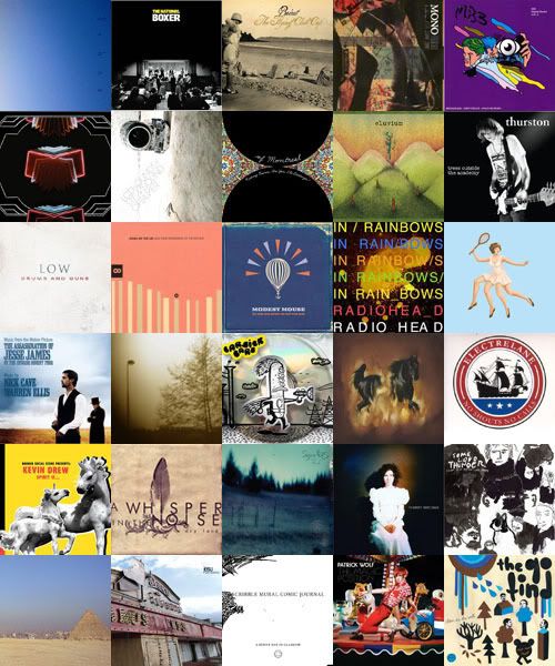 top30 albums of 2007