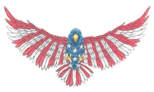 tribal American flag tattoo. -upon searching for inspiration for my