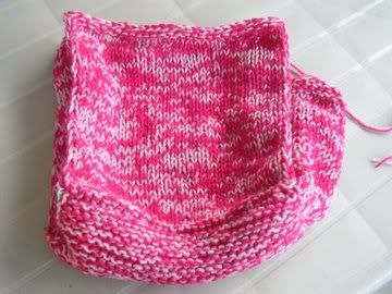 pink felted purse