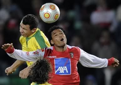 Meyong marcou o golo que mantém o Braga no topo