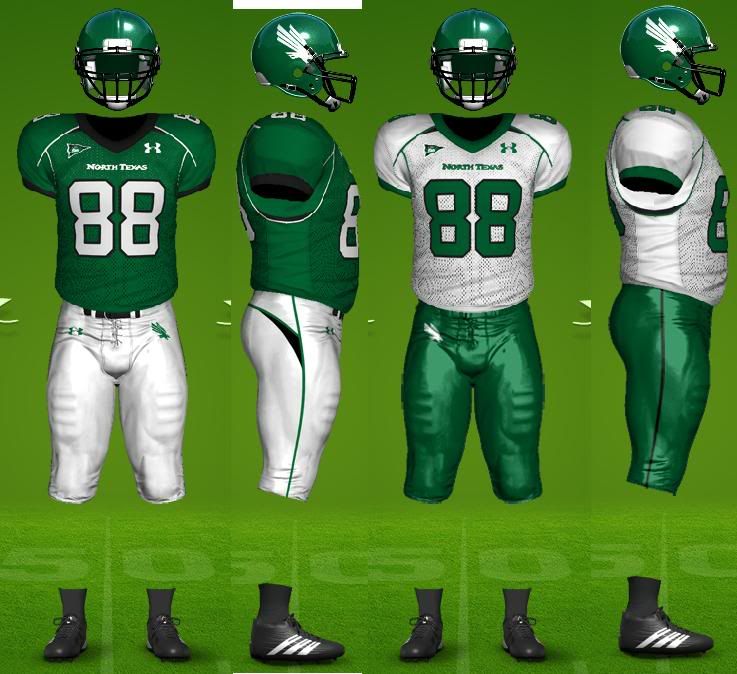What North Texas' Uniforms Should Look Like Mean Green Football