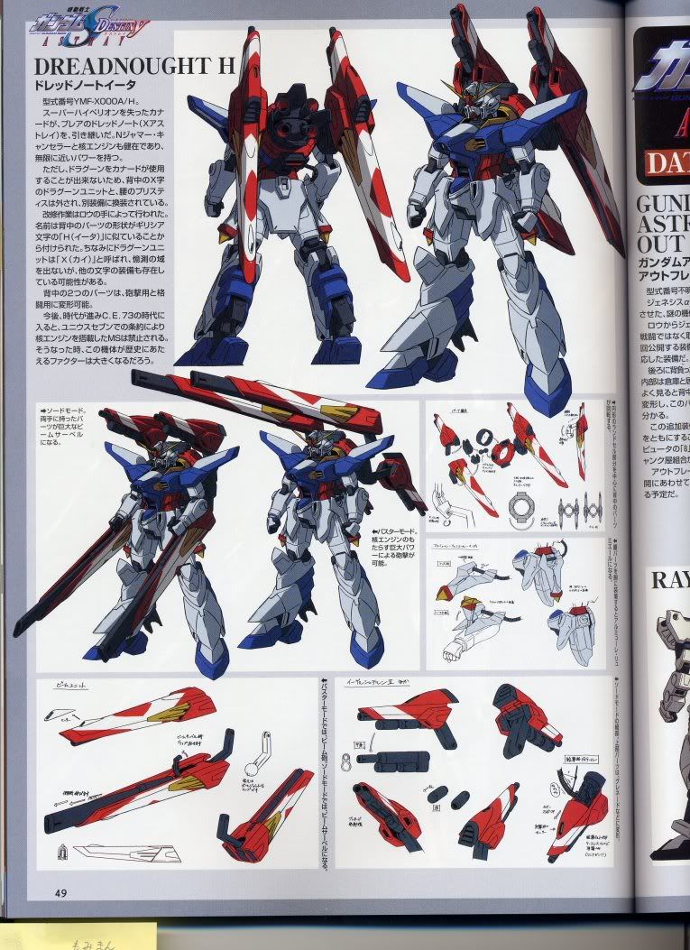 Gundam Dreadnought H lineart Pictures, Images and Photos
