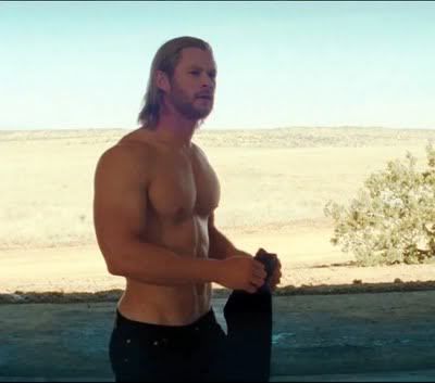 Chris hemsworth shirtless Thor Movie