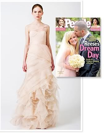 reese witherspoon wedding dress. Reese Witherspoon Pink Wedding