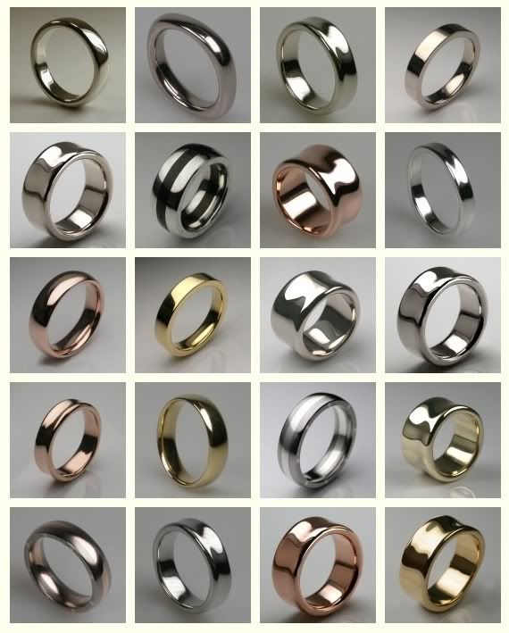 Men's wedding bands are available in a wide selection of styles