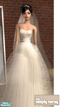 Sims 2 wedding dresses