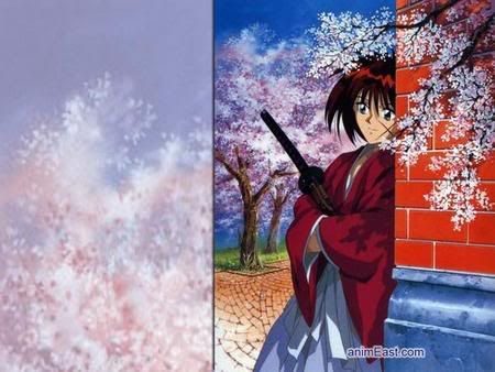 Sakura blossoms and Kenshin