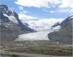 Athabasca Glacier in Alberta