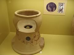 Some vessels have a less than honorable use...such as this ancient potty...