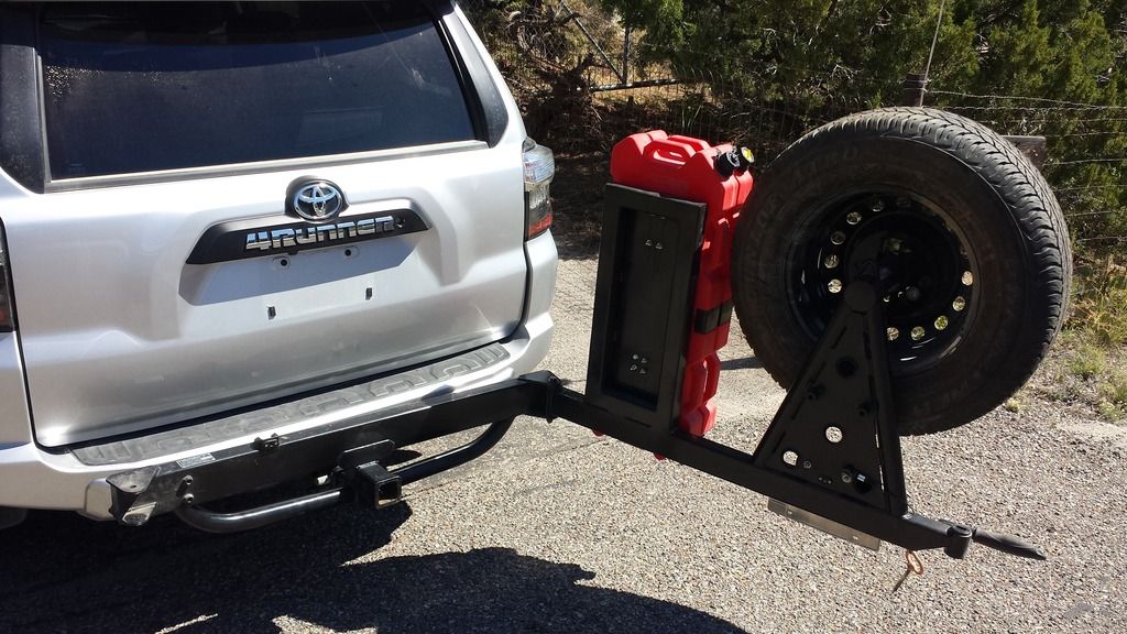 Want to see everyone's Jerry can mounting locations Toyota 4Runner