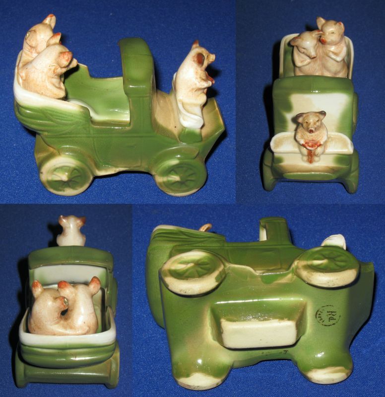 3 Pigs In Antique Car - Antique Cars Blog