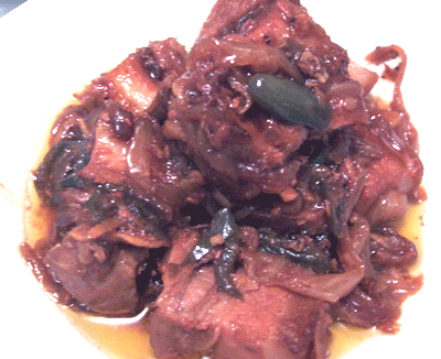 Pork belly braised in shrimp paste