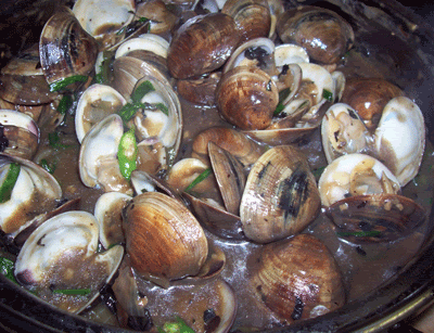 Clams with Blackbean Sauce