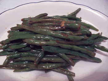 Green beans with lemon & soy
