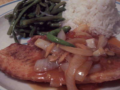 Tilapia with ginger sweet & sour sauce