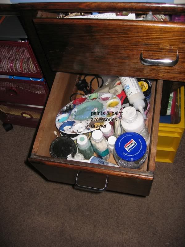 drawer of desk