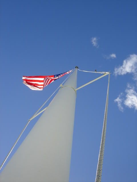 flagpole at National Memorial Cemetery of the Pacific