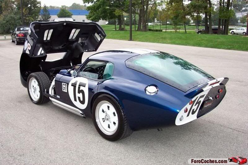 The look of the Sol Coupe is famous on Shelby Cobra Daytonas pictured 