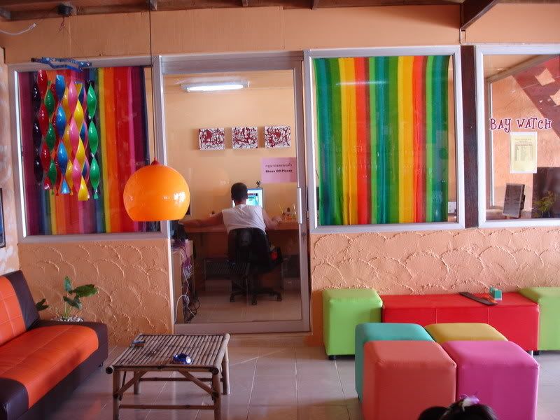 Colorful Internet Cafe, huh?