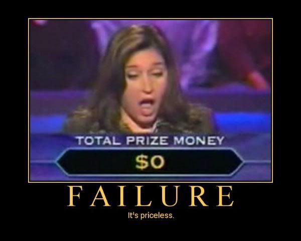 Who Wants To Be A Millionaire Fail
