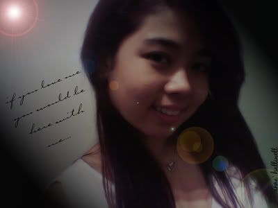 ..if yu love me..yu wld be here wif me..